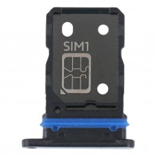 За Vivo S15e SIM карта тава + табла за SIM карта (черна)