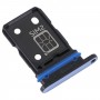 За Vivo S15e SIM карта тава + табла за SIM карта (синя)