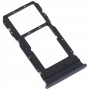 For vivo Y33S / Y33T SIM Card Tray + SIM / Micro SD Card Tray (Black)
