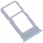 Pour Vivo Y33S / Y33T SIM Card Tray + Sim / Micro SD Card Tray (bleu)