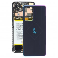 For OPPO Reno7 Pro 5G Glass Battery Back Cover (Colorful Black)