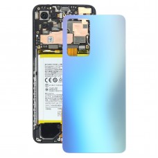 Pour la couverture arrière de la batterie en verre Oppo Reno7 Pro 5G (bleu)