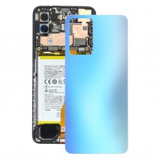 Pour la couverture arrière de la batterie de la batterie en verre de l'Oppo Reno7 5G (bleu)