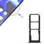 Pour Oppo Reno2 Z / Reno2 F Tribunier de carte SIM + plateau de carte SIM + Micro SD Card Tray (noir)