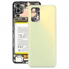对于Oppo Realme Q3 Pro 5G / Realme Q3 Pro狂欢节原始电池封面 +中间框架（黄色）