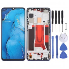Original LCD Screen For OPPO Reno3 5G/Reno3 Youth/F15/Find X2 Lite/K7 5G Digitizer Full Assembly with Frame (Blue)