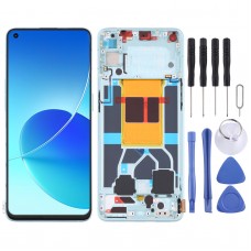 Original LCD Screen For OPPO Reno6 5G PEQM00 CPH2251 Digitizer Full Assembly with Frame (Green)
