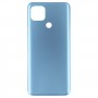 Per OPPO A15/A15S/A35 Cover della batteria con cornice centrale (blu)