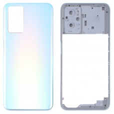 For OPPO A36/A76 Battery Back Cover with Middle Frame (Blue)