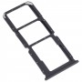 För Oppo A95 4G/Reno6 Lite SIM -kortfack + SIM -kortfack + Micro SD Card Tray (Black)