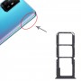 Pour Oppo A95 4G ​​/ Reno6 Lite SIM Card Tray + SIM Card Tray + Micro SD Card Tray (noir)