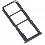 För Oppo A56 5G SIM -kortfack + SIM -kortfack + Micro SD Card Tray (Black)
