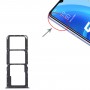 Para Oppo A56 5G SIM Card Bandeil + Tarde de la tarjeta SIM + Micro SD Tarjeta Bandeja (negro)