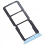 Для Oppo A56 5G SIM -карта лотка + лоток SIM -карты + лоток Micro SD (синий)