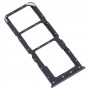 För Oppo A52 4G SIM -kortfack + SIM -kortfack + Micro SD Card Tray (Black)