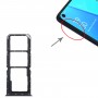 För Oppo A52 4G SIM -kortfack + SIM -kortfack + Micro SD Card Tray (Black)