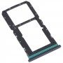 Für Oppo Reno SIM -Kartenschale + SIM / Micro SD -Kartenschale (schwarz)