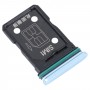 För Oppo Reno4 5G SIM -kortfack + SIM -kortfack (blå)