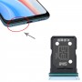 За Oppo Reno4 5G SIM карта тава + табла за SIM карта (синя)