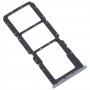 Pour OPPO A73 4G / F17 / A93 4G / A73 5G SIM Card Tray + SIM Card Tray + Micro SD Card Tray (noir)