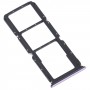 Dla Oppo Reno5 Lite / Reno5 F / A94 4G SIM Card Tacy + Taca karty SIM + Micro SD Tacy (fioletowa)