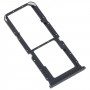 Pour OPPO A55 5G / A53S 5G SIM Card Tray + SIM Card Tray + Micro SD Card Tray (noir)