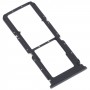 For OPPO A55 5G / A53S 5G SIM Card Tray + SIM Card Tray + Micro SD Card Tray (Black)