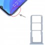 За Oppo A55 5G / A53S 5G SIM карта тава + табла за SIM карта + табла за микро SD карта (син)