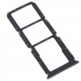 För Oppo K9s SIM -kortfack + SIM -kortfack + Micro SD -kortfack (svart)