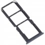 Pour le plateau de carte SIM OPPO K9X + plateau de carte SIM + Micro SD Card Tray (noir)