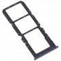 For OPPO K9x SIM Card Tray + SIM Card Tray + Micro SD Card Tray (Black)