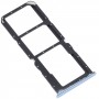 Per vassoio scheda SIM OPPO K9X + vassoio scheda SIM + vassoio per schede micro SD (blu)