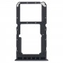 Pour Oppo A96 China Sim Card Tray + Sim / Micro SD Card Tray (noir)