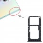Для Oppo A96 China Sim Card Tray + SIM -SIM / Micro SD -лоток (черный)