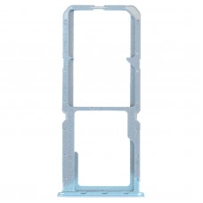 Pour Oppo Reno7 Z 5G / Reno7 Lite / Reno8 Lite / F21 Pro 5G SIM Card Tray + SIM Card Tray + Micro SD Card Tray (bleu)