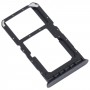 Pour Oppo A96 4G SIM Card Tray + Sim / Micro SD Card Tray (noir)
