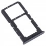 Pour Oppo A96 4G SIM Card Tray + Sim / Micro SD Card Tray (noir)
