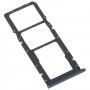 For Realme C31 SIM Card Tray + SIM Card Tray + Micro SD Card Tray (Black)