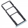 For Realme C35 SIM Card Tray + SIM Card Tray + Micro SD Card Tray (Green)