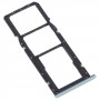 For Realme C35 SIM Card Tray + SIM Card Tray + Micro SD Card Tray (Green)