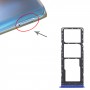 For Tecno Pouvoir 3 Plus LB8 LB8a SIM Card Tray + SIM Card Tray + Micro SD Card Tray (Blue)