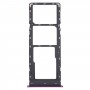 Pour Tecno Spark 4 Lite KC8S SIM Card Tray + SIM Card Tray + Micro SD Card Tray (Purple)