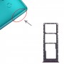 Для Tecno Spark 4 Lite KC8S SIM -карта лоток + лоток для SIM -карты + лоток Micro SD (фиолетовый)