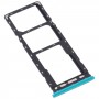 For Infinix Smart 4c/Smart 4 SIM Card Tray + SIM Card Tray + Micro SD Card Tray (Green)