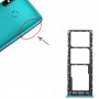 Pour Infinix Note 7 Lite X656 Tribunier de carte SIM + plateau de carte SIM + Micro SD Card Tray (vert)