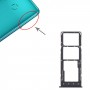 For Infinix Note 10 Pro/Note 10 Pro NFC X695 SIM Card Tray + SIM Card Tray + Micro SD Card Tray (Black)