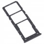 Pour Alcatel 1V 2021 Terbe de carte SIM d'origine + plateau de carte SIM + Micro SD Card Tray (noir)