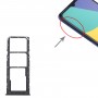 Para Alcatel 1V 2021 Tarra de tarjeta SIM original + bandeja de tarjeta SIM + bandeja de tarjeta micro SD (negro)