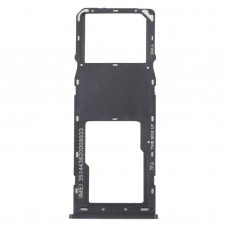 For Alcatel 1V 2021 Original SIM Card Tray + Micro SD Card Tray(Black) 