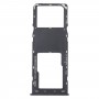 За Alcatel 1V 2021 Оригинална табла за SIM карта + Micro SD карта (черна)